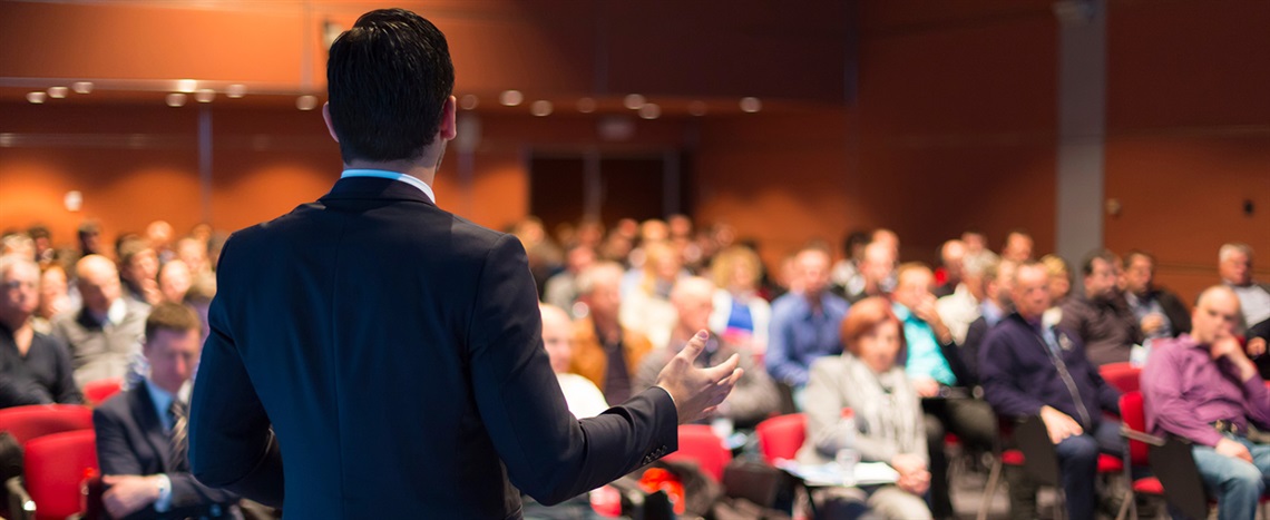 Public Meeting with one person speaking